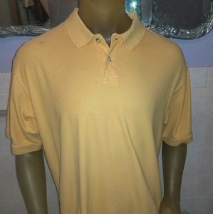 Mens Columbia Sports Large GoldPolo